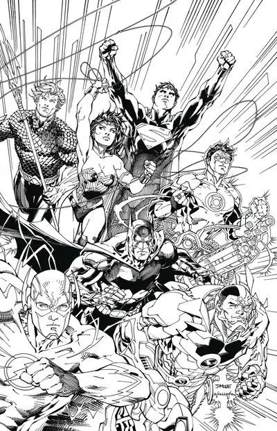 Justice league an adult coloring book tpb