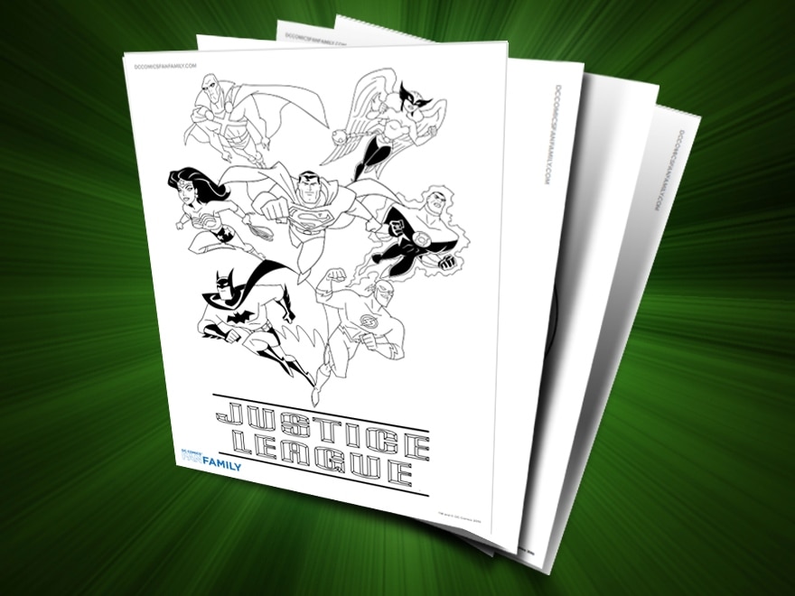 Themed printables justice league