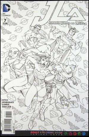 Justice league of america series variant coloring book cover