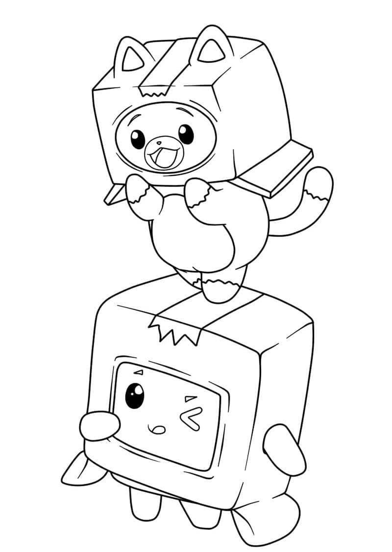 Lankybox coloring pages