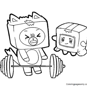 Lankybox coloring pages printable for free download