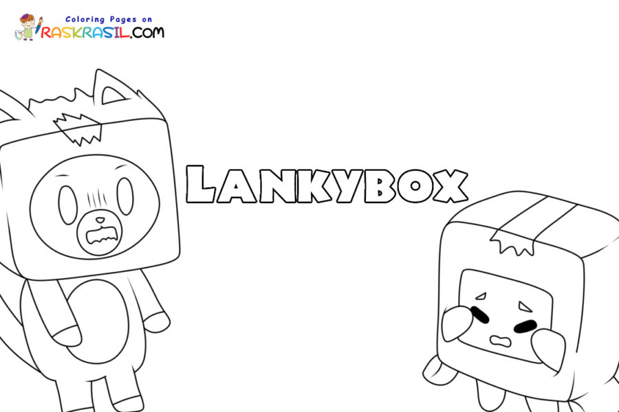 Lankybox coloring pages