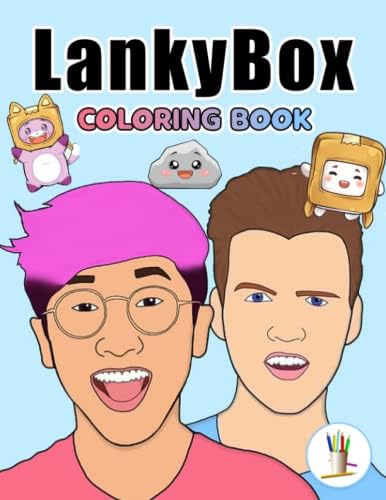 Lankybãåx coloring book premium coloring pages with characters and iconic scenes boost creativity for kids adults books