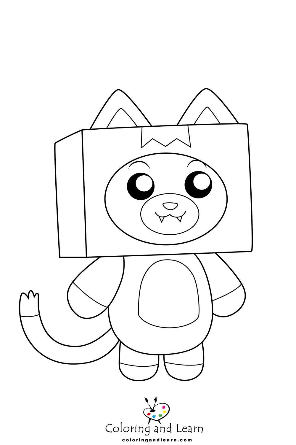 Lankybox coloring pages