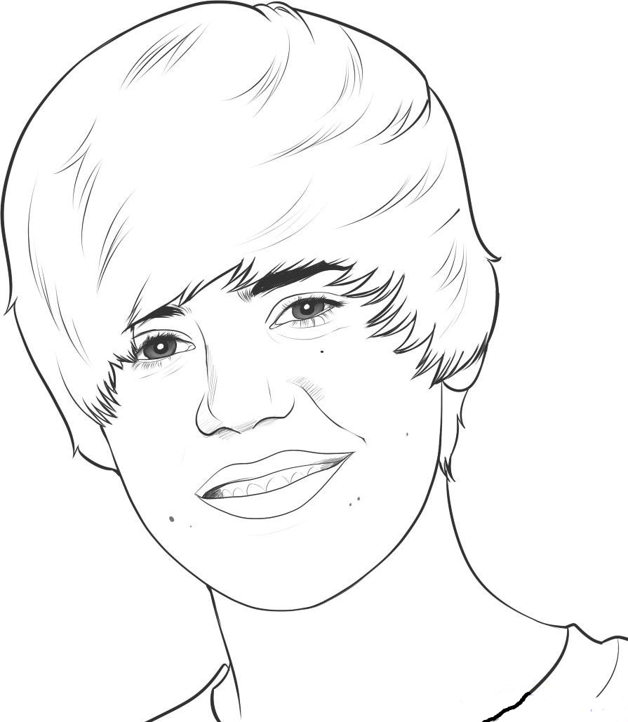 Justin bieber celebrities â free printable coloring pages