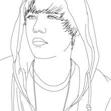 Justin bieber coloring pages