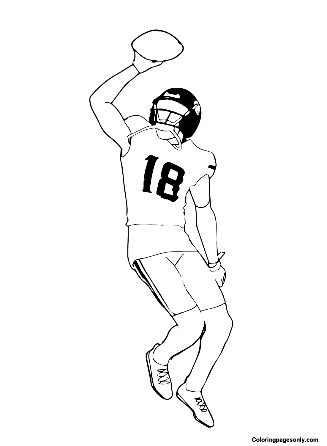 Justin jefferson coloring pages printable for free download