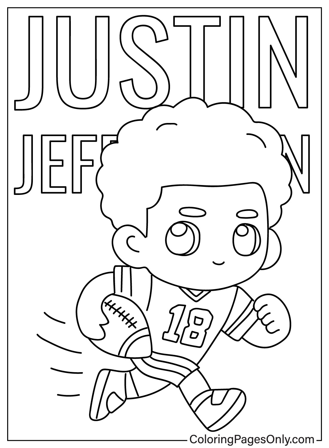 Coloring pages only on x ðð justin jefferson coloring pages ðï httpstcoozrmhpi justinjefferson people coloringpagesonly coloringpages coloringbook art fanart sketch drawing draw coloring usa trend trending trendingnow