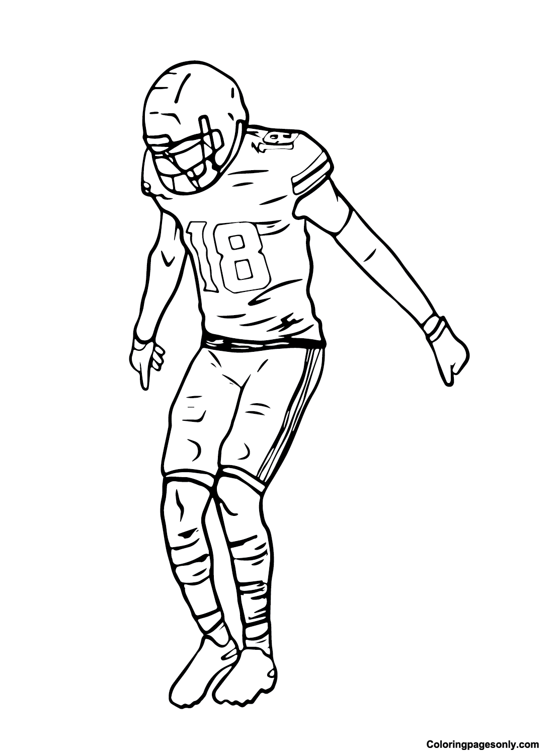 Justin jefferson coloring pages printable for free download