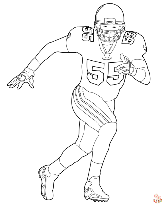 Enjoy coloring nfl pages with