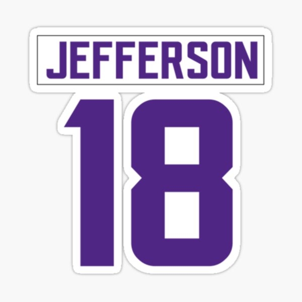 Justin jefferson vikings sticker for sale by dmsvegas