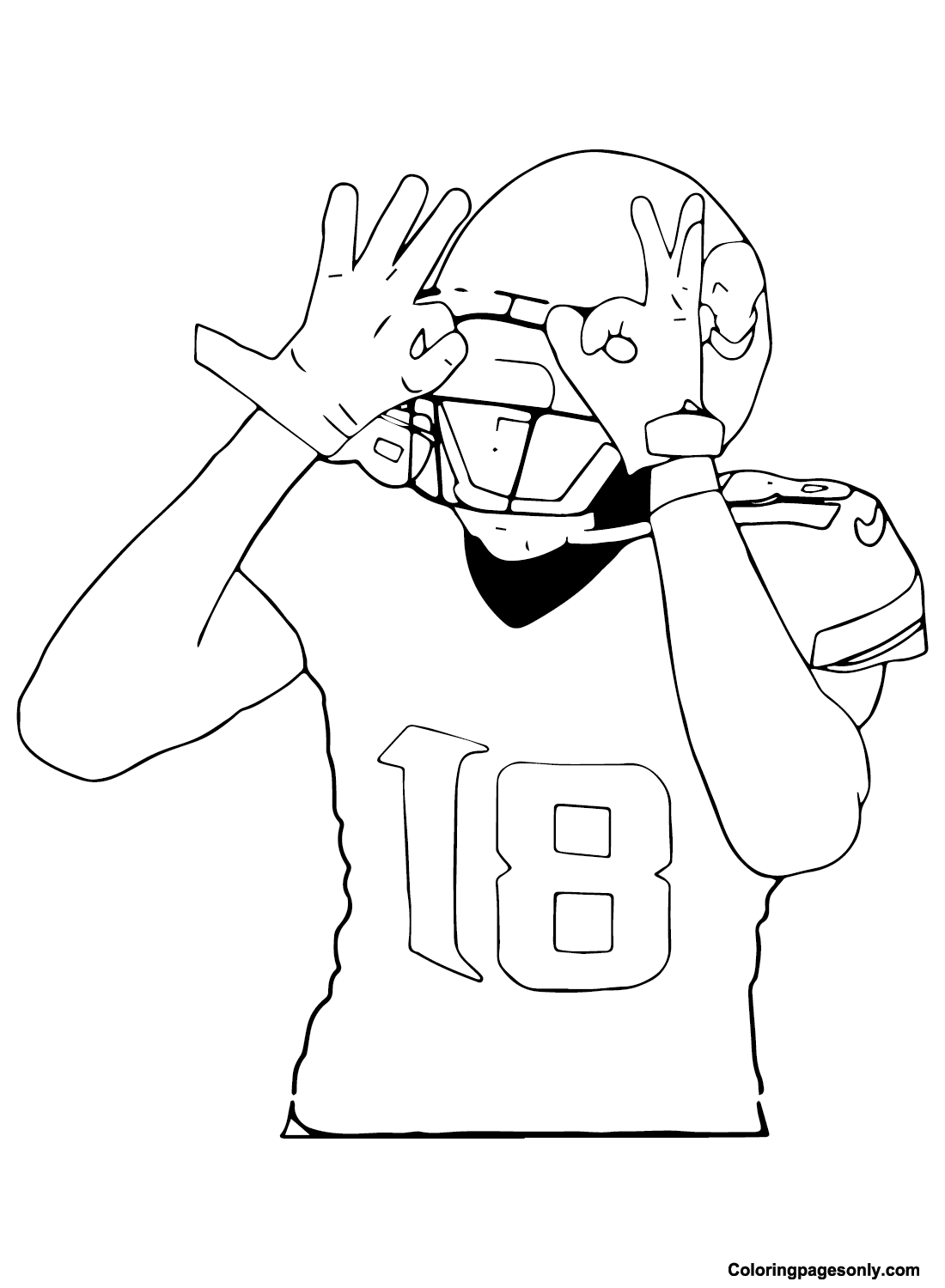 Justin jefferson coloring pages printable for free download