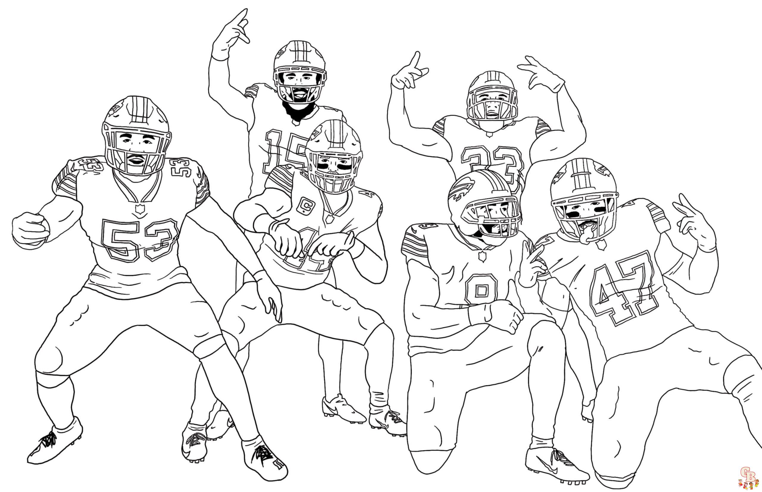 Printable buffalo bills coloring pages free for kids and adults