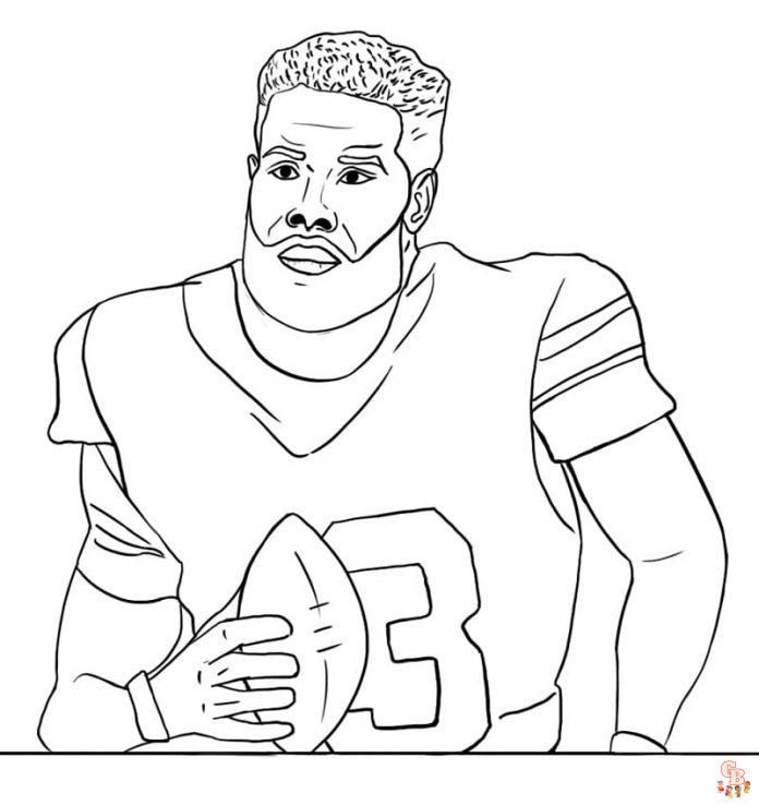 Enjoy coloring nfl pages with