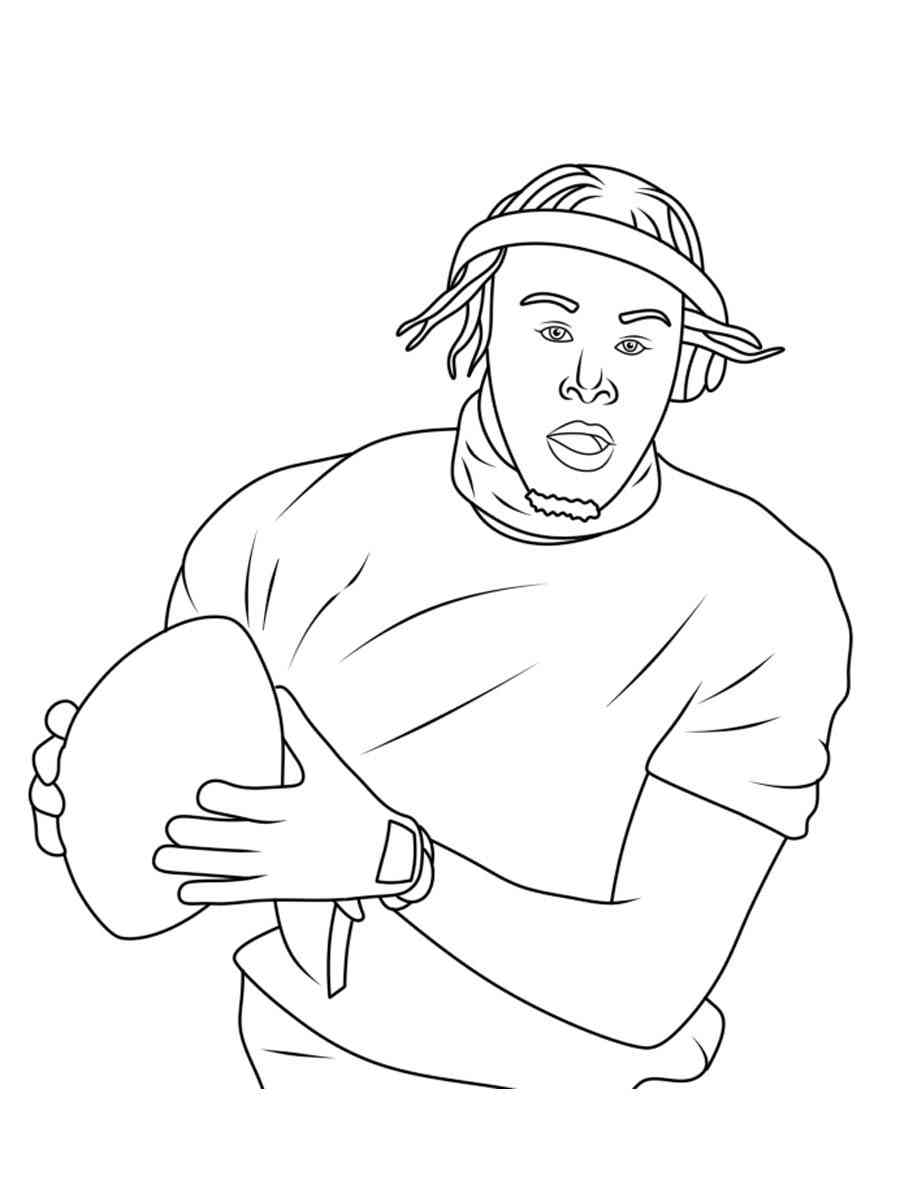 Justin jefferson coloring page