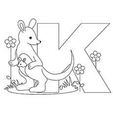 Top letter k coloring pages your toddler will love to learn color
