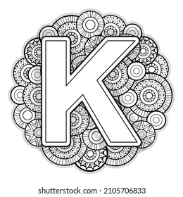 Letter k coloring page images stock photos d objects vectors