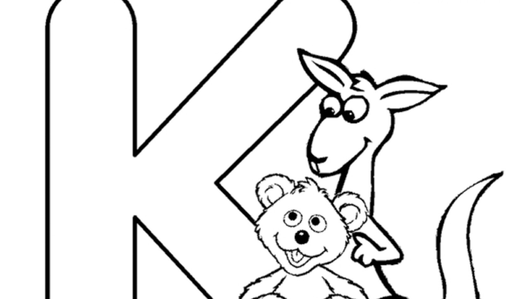 The letter k coloring page kids coloringâ kids for parents