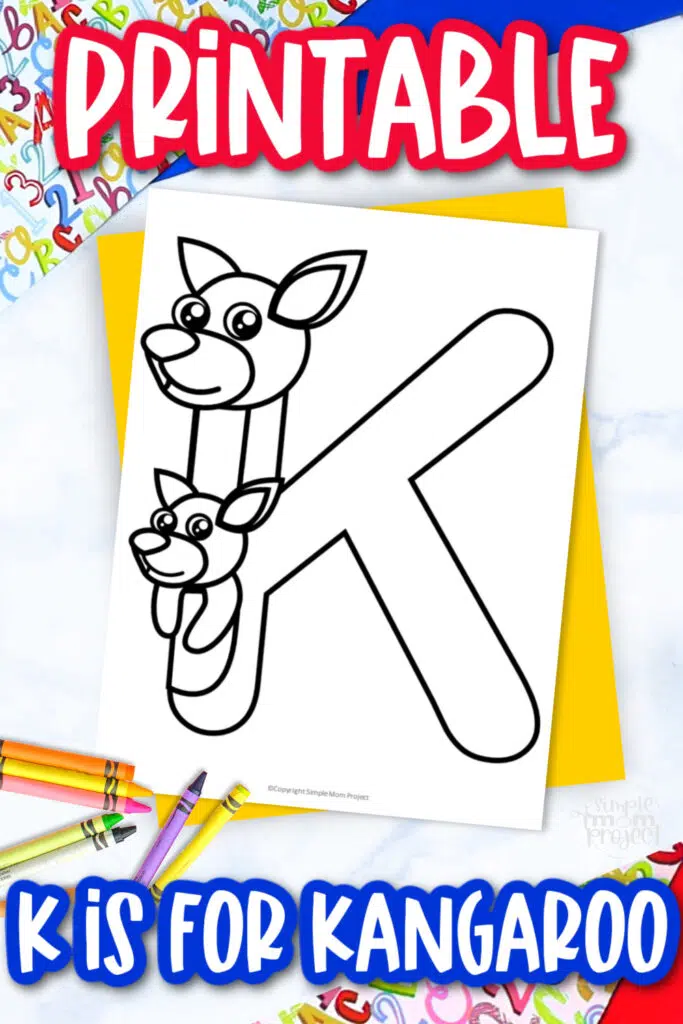 Free printable letter k coloring page â simple mom project