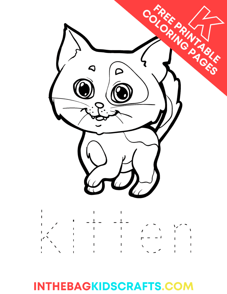 Letter k coloring pages free printables â in the bag kids crafts
