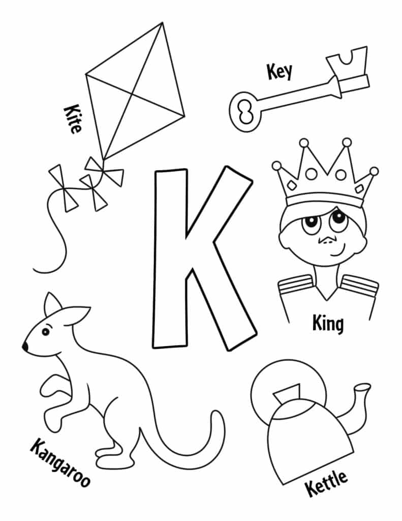 Free letter k worksheets for preschool â the hollydog blog
