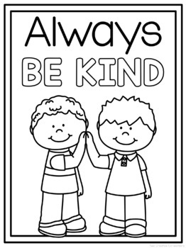 Random acts of kindness coloring sheets by two creative co