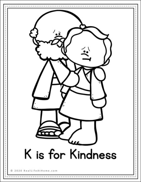 Letter k â catholic letter of the week worksheets and coloring pages