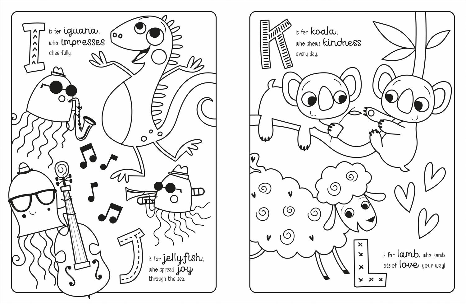 K is for kindness colouring book k is for kindness page