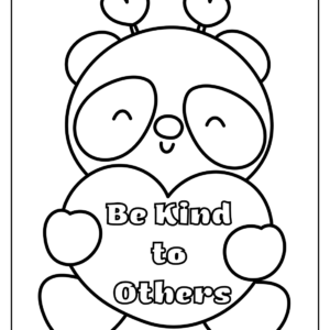 Free kindness coloring pages printable for free download