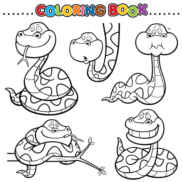 Premium vector cartoon coloring book