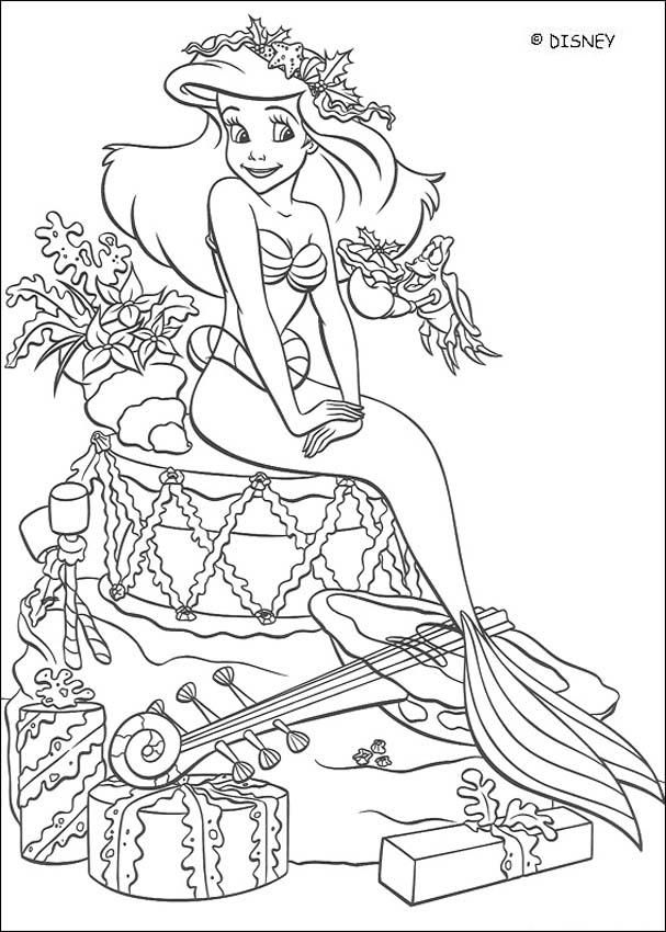 The little mermaid coloring pages