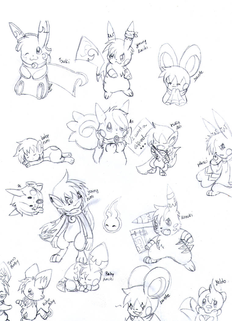 Michi doodles by pikachim on