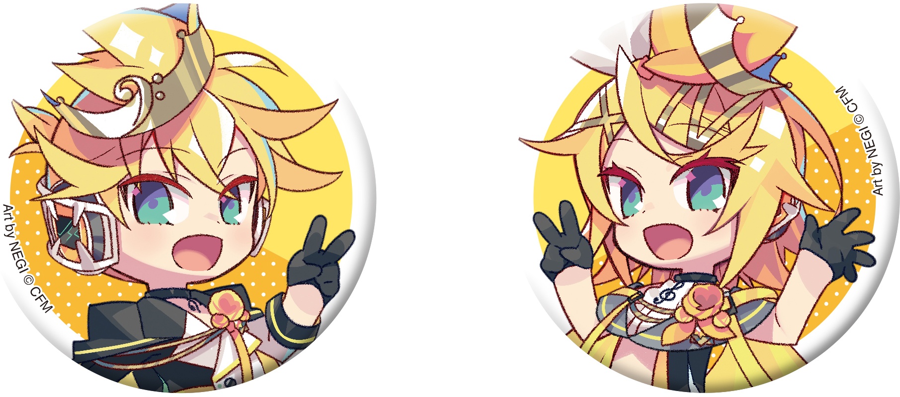 Miku hatsune series can badge set b rin kagamine len happy th birthday