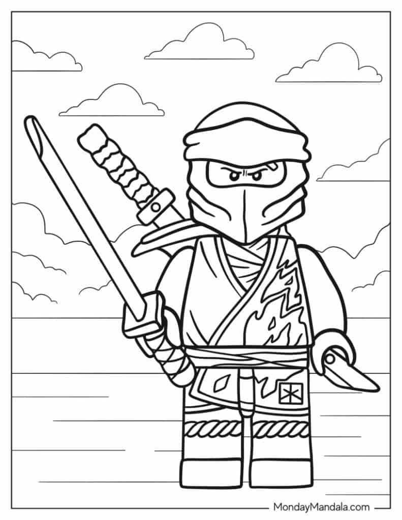 Lego coloring pages free pdf printables