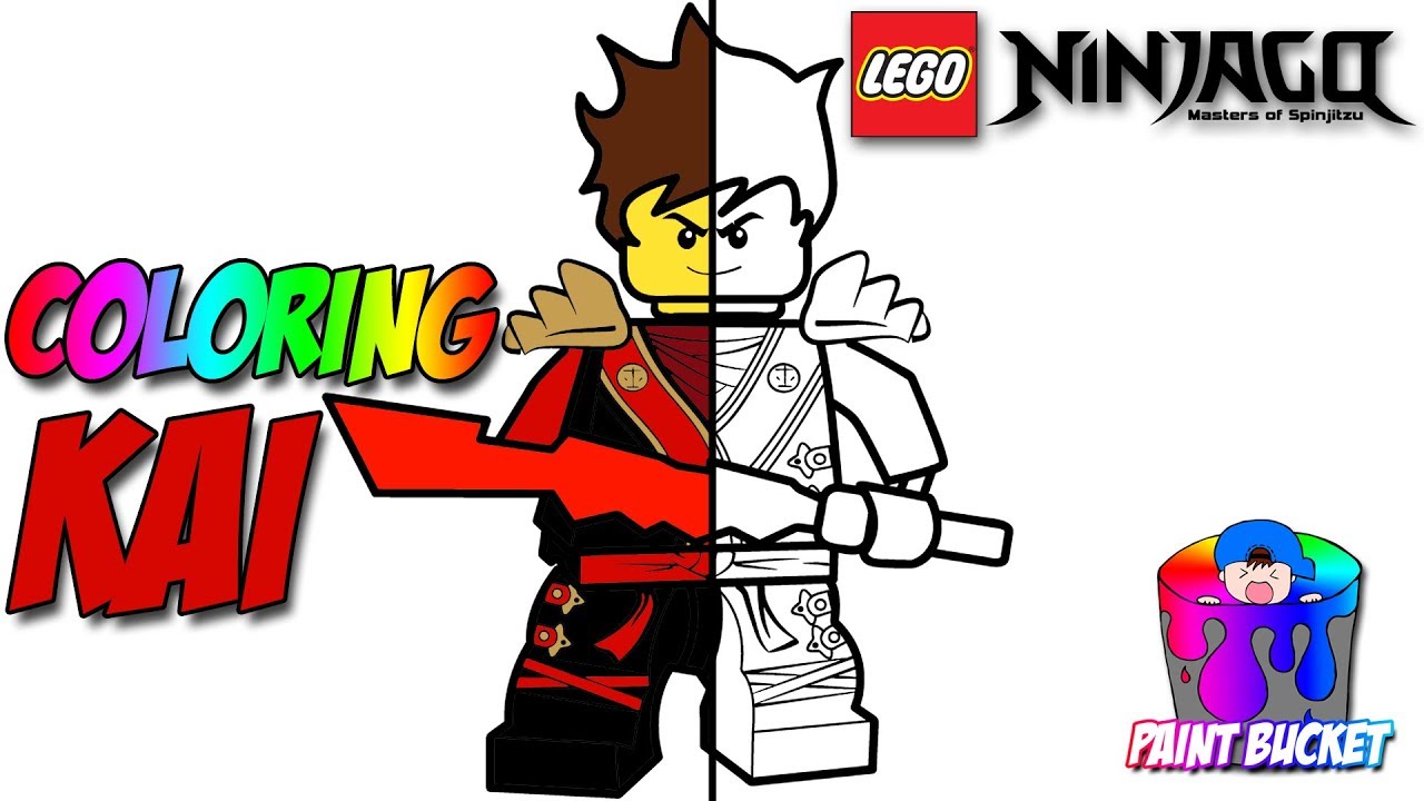 Lego ninjago kai the red ninja coloring page