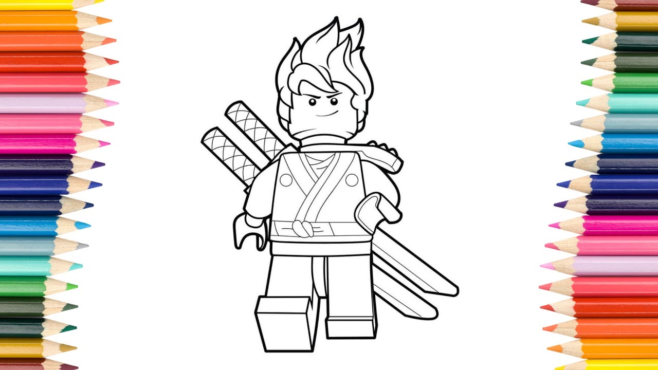 Kai lego ninjago coloring page