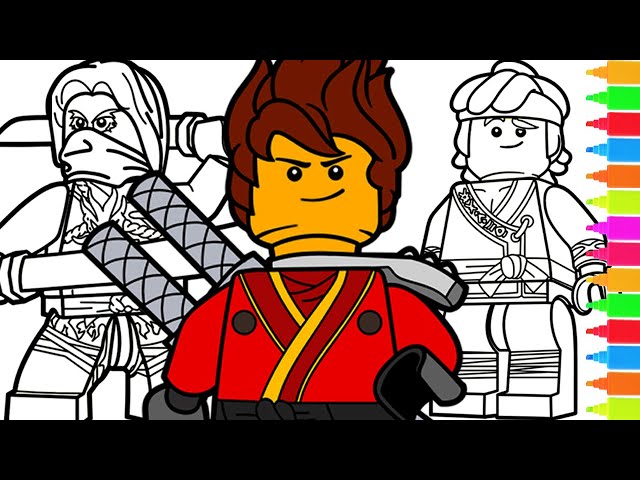 Coloring lego ninjago kai morro sensei wu cole zane lego ninjago coloring pages