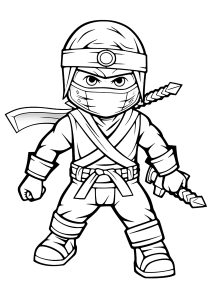 Free printable coloring pages lego ninjago character