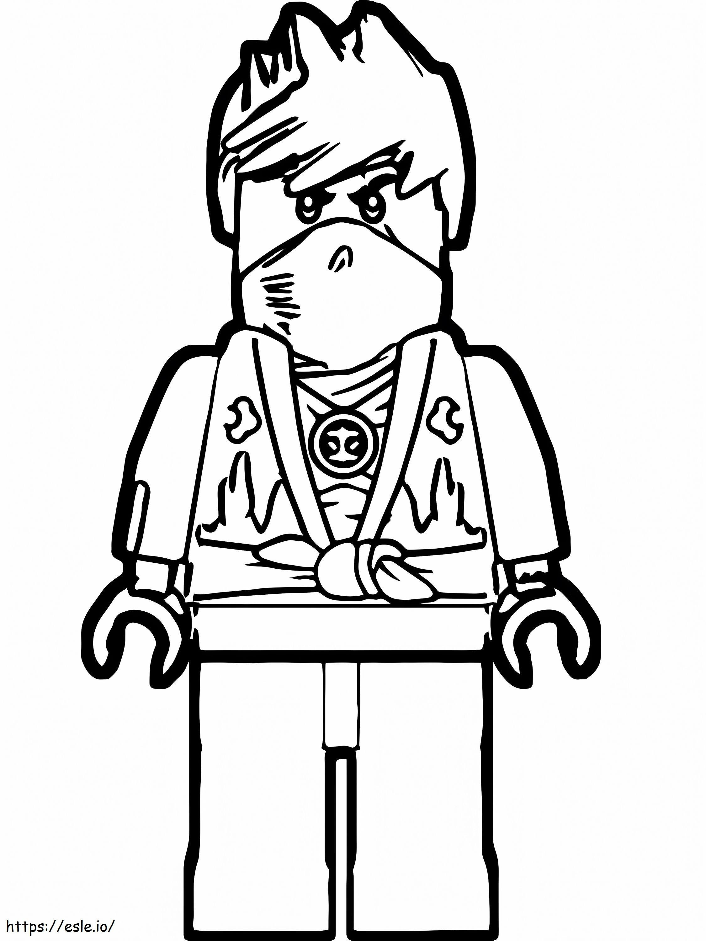 Ninjago kai coloring page