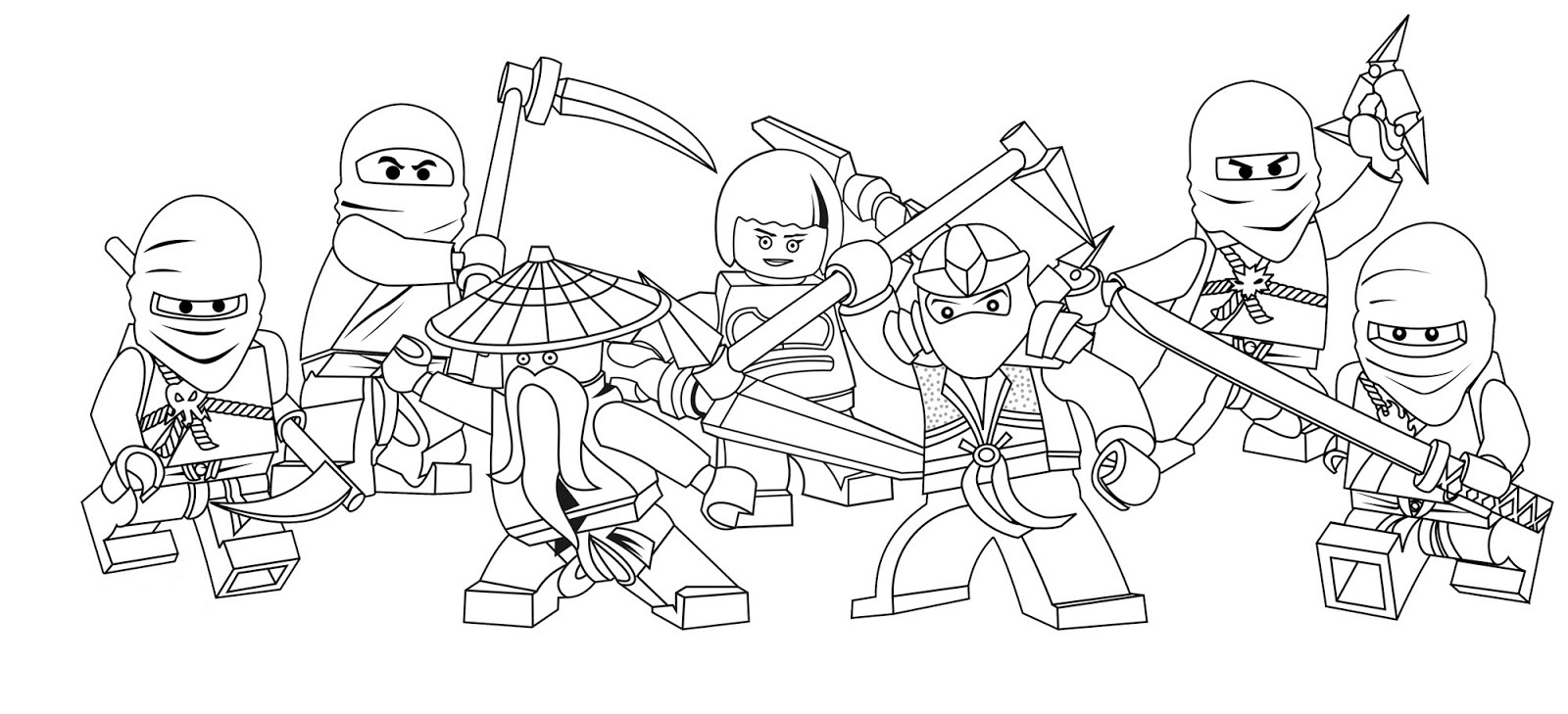 Free printable ninjago coloring pages for kids