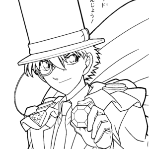 Detective conan coloring pages printable for free download