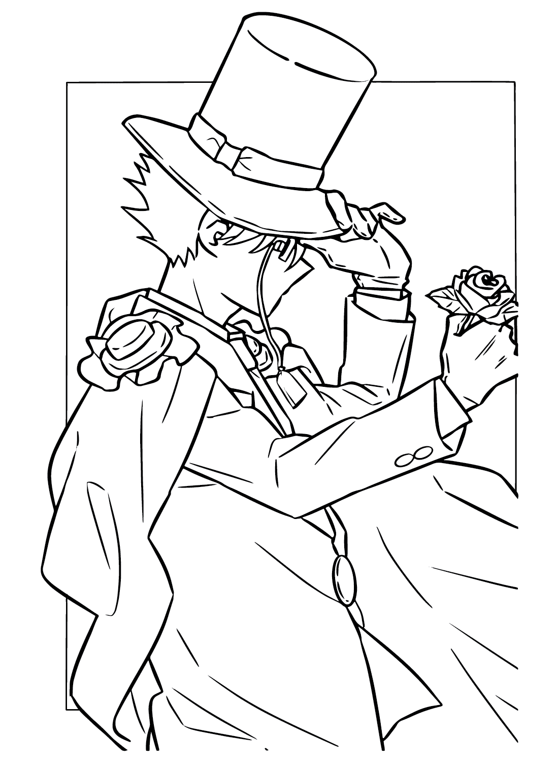 Kuroba kaito coloring pages coloring pages free printable coloring pages kaito