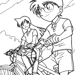 Detective conan coloring pages printable for free download