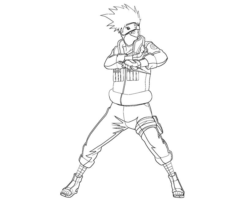 Kakashi hatake coloring crafty teenager