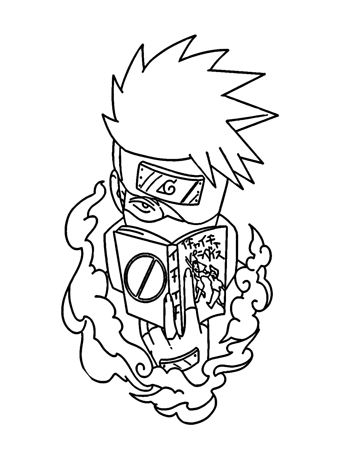 Kakashi hatake coloring pages