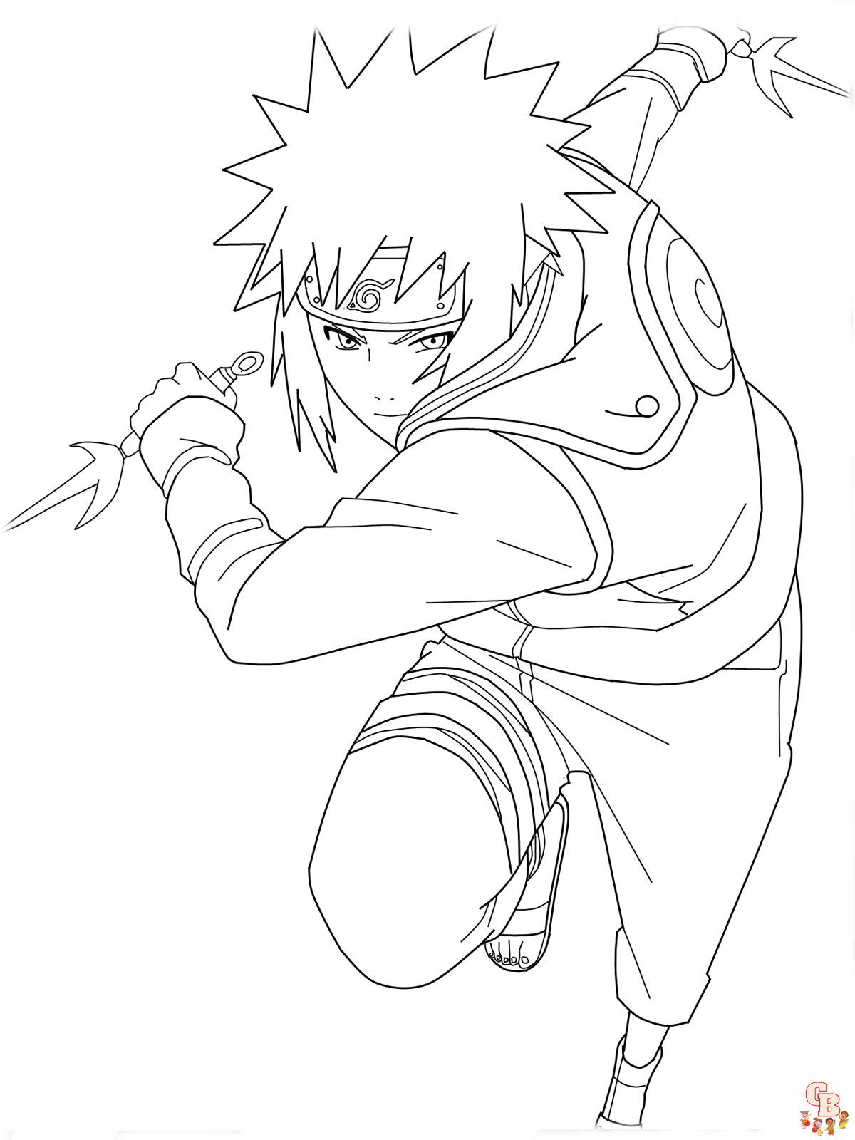 Free naruto coloring pages for kids and adults