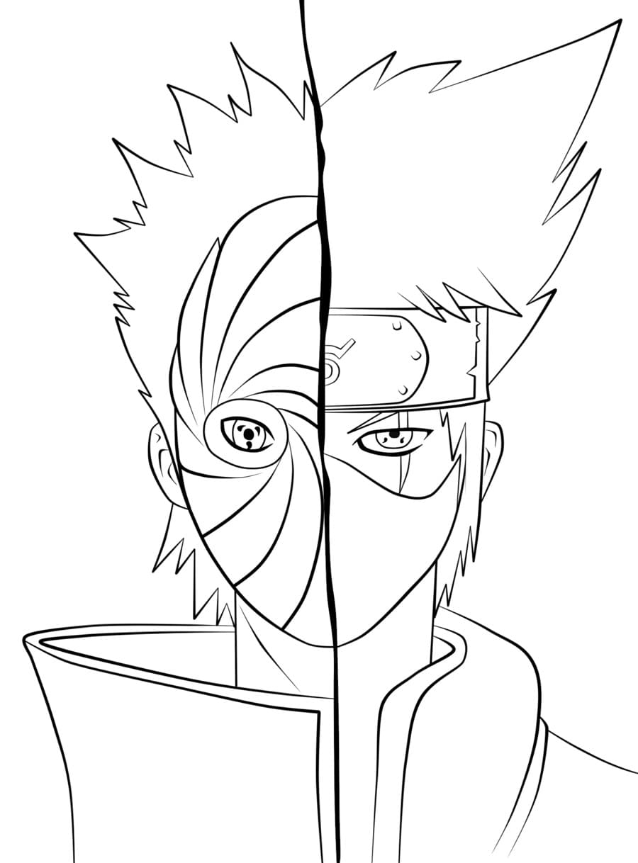 Kakashi hatake coloring pages â printable coloring pages