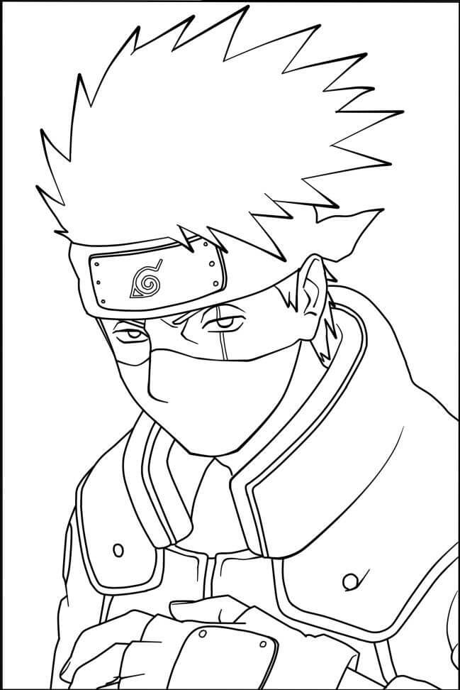 Kakashi hatake coloring pages