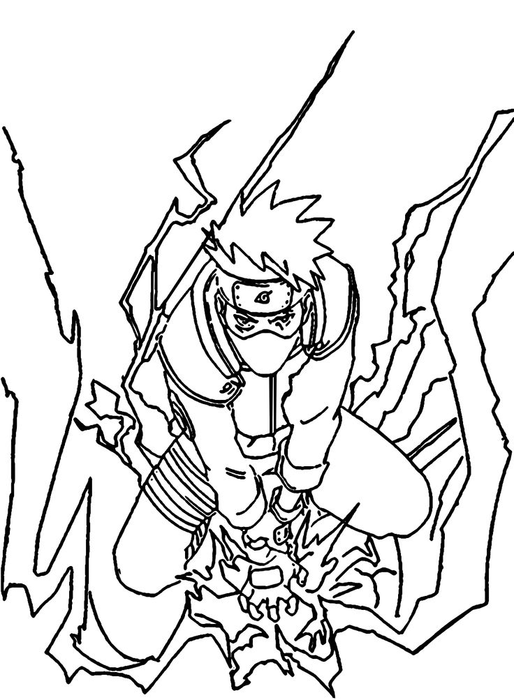 Kakashi hatake coloring pages