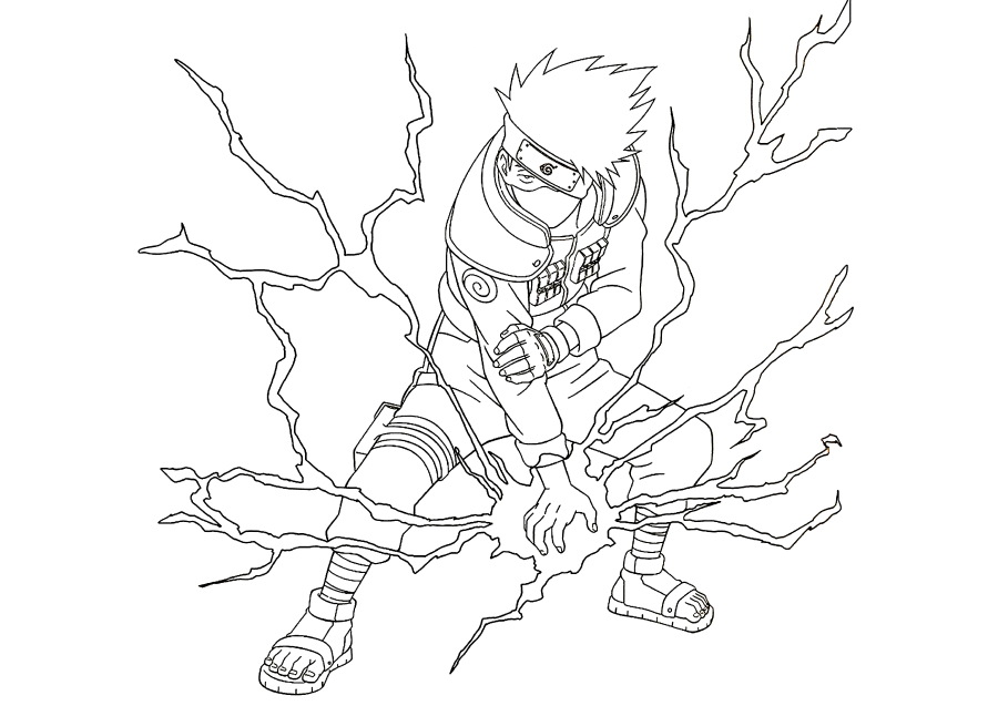 Coloring pages kakashi